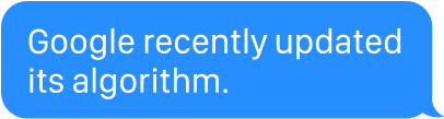 Google recently updated its algorithm.