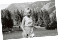 A woman in a meadow